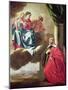 Pierre Tullier before the Virgin and Child and St. Stephen (Oil on Canvas)-Jacques Blanchard-Mounted Giclee Print