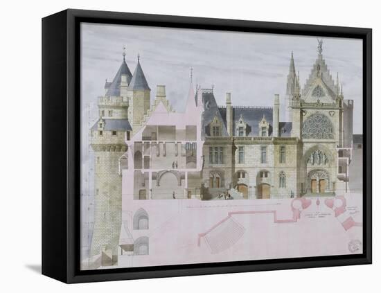 Pierrefonds-Eugène Viollet-le-Duc-Framed Stretched Canvas