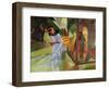 Pierrot, 1913 Canvas.-August Macke-Framed Giclee Print