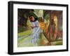 Pierrot, 1913 Canvas.-August Macke-Framed Giclee Print