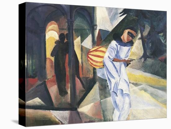 Pierrot, 1913-Auguste Macke-Stretched Canvas