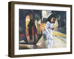 Pierrot, 1913-Auguste Macke-Framed Giclee Print