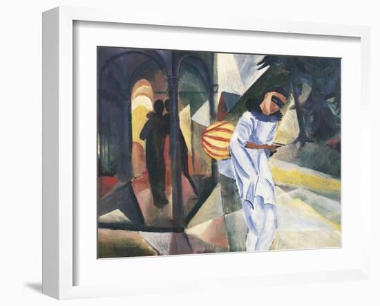 Pierrot, 1913-Auguste Macke-Framed Giclee Print