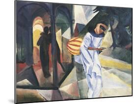 Pierrot, 1913-Auguste Macke-Mounted Giclee Print