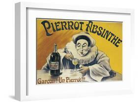 Pierrot Absinthe-null-Framed Art Print