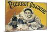 Pierrot Absinthe-null-Mounted Art Print