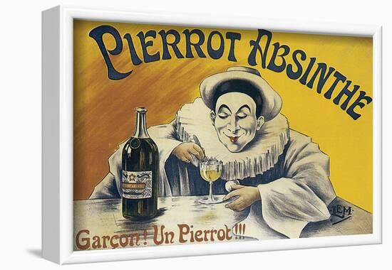 Pierrot Absinthe-null-Framed Art Print