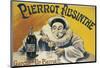 Pierrot Absinthe-null-Mounted Art Print