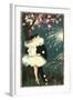 Pierrot and Ballerina with Fireworks-null-Framed Art Print