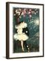 Pierrot and Ballerina with Fireworks-null-Framed Art Print