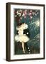 Pierrot and Ballerina with Fireworks-null-Framed Art Print