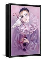 Pierrot and Dove-Judy Mastrangelo-Framed Stretched Canvas