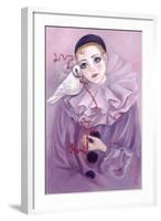 Pierrot and Dove-Judy Mastrangelo-Framed Giclee Print