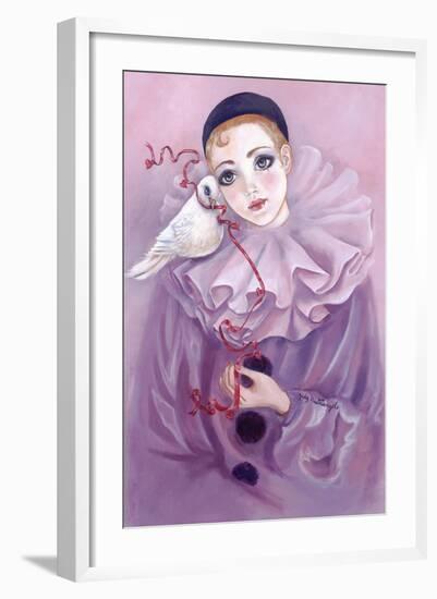 Pierrot and Dove-Judy Mastrangelo-Framed Giclee Print