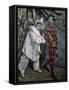 Pierrot and Harlequin (Mardi-Gra), C1888-Paul Cézanne-Framed Stretched Canvas