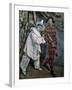 Pierrot and Harlequin (Mardi-Gra), C1888-Paul Cézanne-Framed Giclee Print