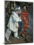 Pierrot and Harlequin (Mardi Gras), 1888-Paul Cézanne-Mounted Premium Giclee Print