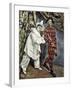 Pierrot and Harlequin (Mardi Gras), 1888-Paul Cézanne-Framed Giclee Print