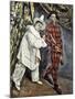 Pierrot and Harlequin (Mardi Gras), 1888-Paul Cézanne-Mounted Giclee Print
