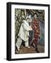 Pierrot and Harlequin (Mardi Gras), 1888-Paul Cézanne-Framed Giclee Print