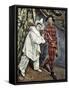 Pierrot and Harlequin (Mardi Gras), 1888-Paul Cézanne-Framed Stretched Canvas