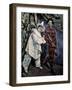 Pierrot and Harlequin-Paul Cézanne-Framed Giclee Print