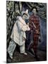 Pierrot and Harlequin-Paul Cézanne-Mounted Giclee Print
