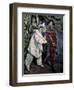 Pierrot and Harlequin-Paul Cézanne-Framed Giclee Print