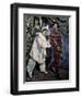 Pierrot and Harlequin-Paul Cézanne-Framed Giclee Print