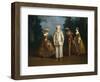 Pierrot and Harlequin-Philippe Mercier-Framed Art Print