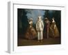 Pierrot and Harlequin-Philippe Mercier-Framed Art Print