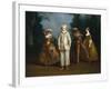 Pierrot and Harlequin-Philippe Mercier-Framed Art Print