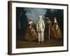 Pierrot and Harlequin-Philippe Mercier-Framed Art Print