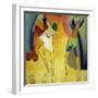 Pierrot and Pierrette, (Oil on Canvas)-Walt Kuhn-Framed Giclee Print