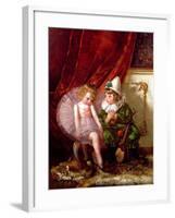 Pierrot and Pierrette-Edmond Louyot-Framed Giclee Print