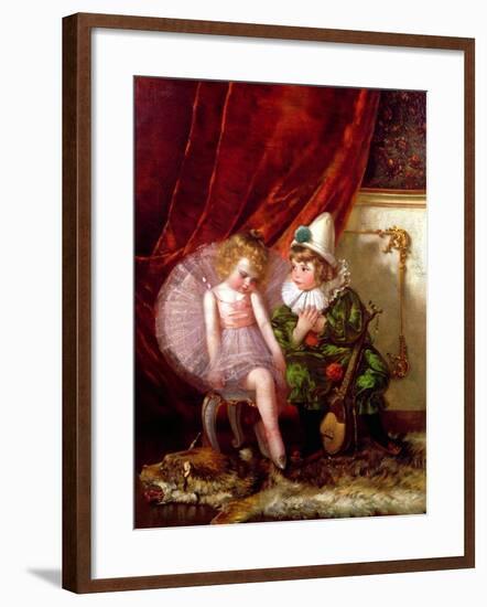 Pierrot and Pierrette-Edmond Louyot-Framed Giclee Print