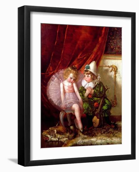 Pierrot and Pierrette-Edmond Louyot-Framed Giclee Print
