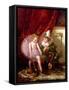 Pierrot and Pierrette-Edmond Louyot-Framed Stretched Canvas