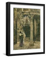 Pierrot and Woman Embracing-Walter Richard Sickert-Framed Giclee Print