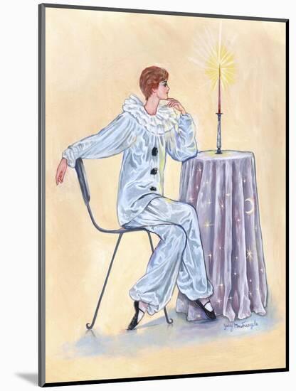 Pierrot at a Table-Judy Mastrangelo-Mounted Giclee Print