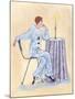 Pierrot at a Table-Judy Mastrangelo-Mounted Giclee Print