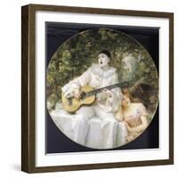 Pierrot, Colombine and Arlequin-Leon Francois Comerre-Framed Giclee Print