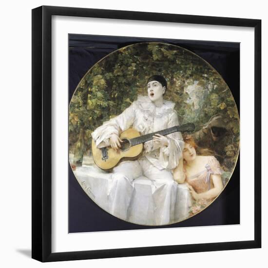 Pierrot, Colombine and Arlequin-Leon Francois Comerre-Framed Giclee Print