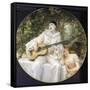 Pierrot, Colombine and Arlequin-Leon Francois Comerre-Framed Stretched Canvas