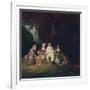 Pierrot Content, Ca 1712-Jean Antoine Watteau-Framed Giclee Print