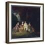 Pierrot Content, Ca 1712-Jean Antoine Watteau-Framed Giclee Print