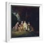 Pierrot Content, Ca 1712-Jean Antoine Watteau-Framed Giclee Print