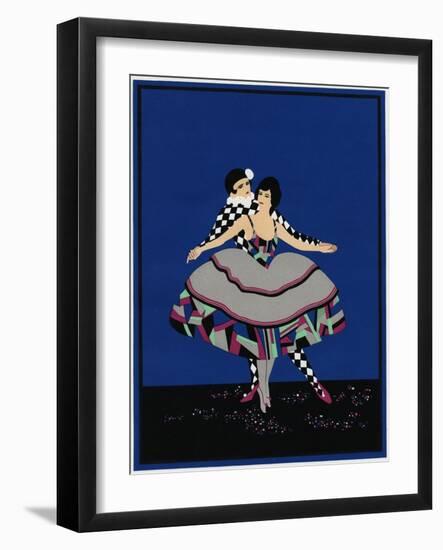 Pierrot Costume-null-Framed Art Print