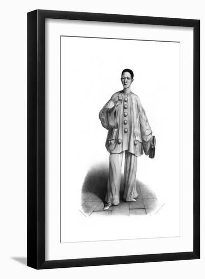 Pierrot, Debureau, Wine-Alexandre Lacauchie-Framed Giclee Print