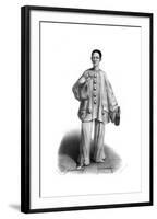 Pierrot, Debureau, Wine-Alexandre Lacauchie-Framed Giclee Print